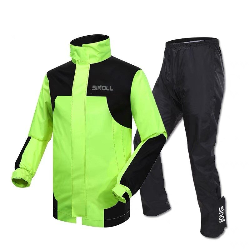 SN-105 in Neon Green — jacket + trouser set on white