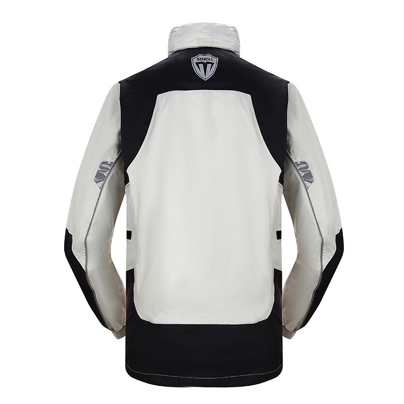 SN-105 Imperial Grey — back view with MOTOSINOLL shield logo