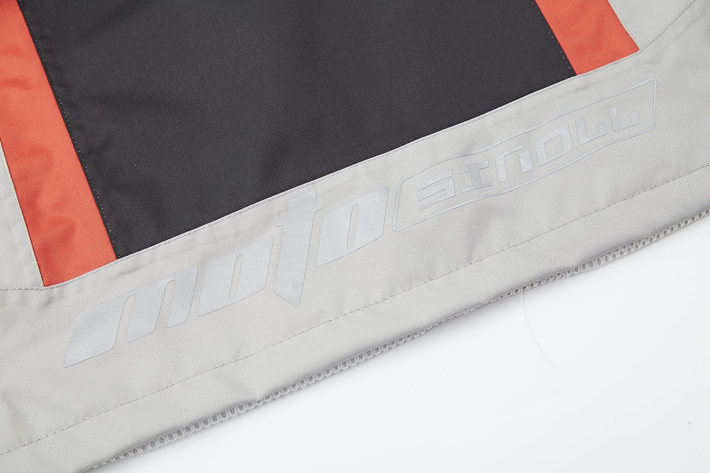 moto MOTOSINOLL embossed waist panel with reflective elements and red accent